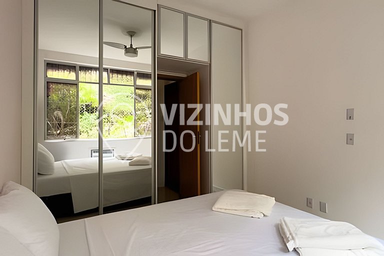 2 Quartos Silencioso pro Verde (100m da praia)