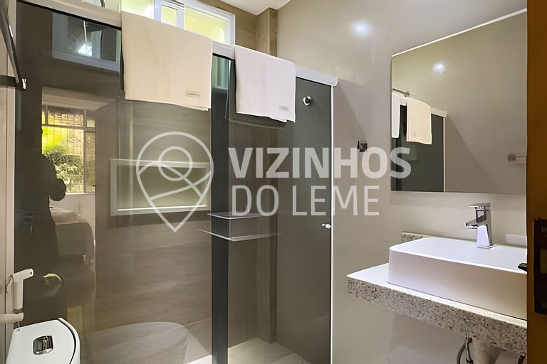 2 Quartos Silencioso pro Verde (100m da praia)