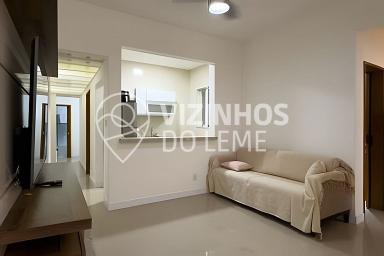 2 Quartos Silencioso pro Verde (100m da praia)