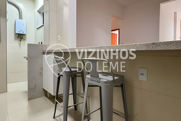 2 Quartos Silencioso pro Verde (100m da praia)