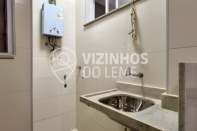 2 Quartos Silencioso pro Verde (100m da praia)