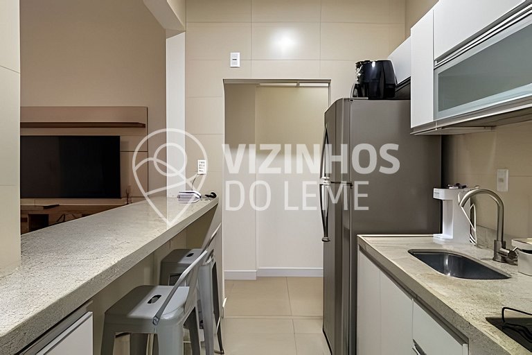 2 Quartos Silencioso pro Verde (100m da praia)