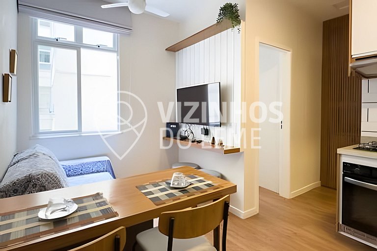 Aconchegante apartamento no Leme