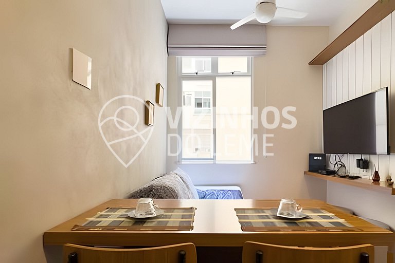 Aconchegante apartamento no Leme