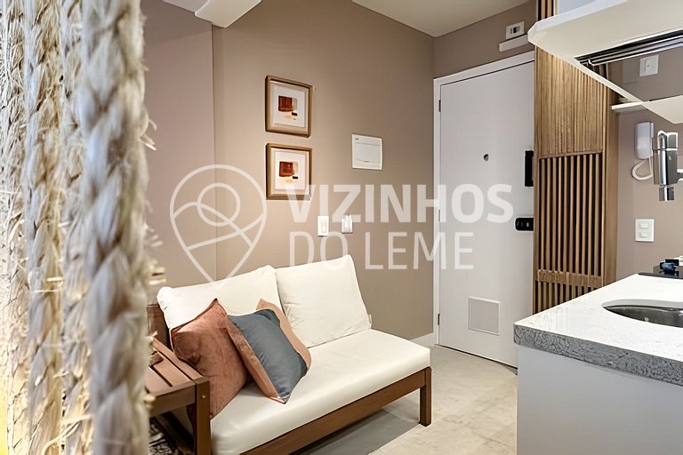 Studio Brasileiríssimo a 1 Min. da Praia
