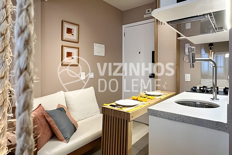 Studio Brasileiríssimo a 1 Min. da Praia