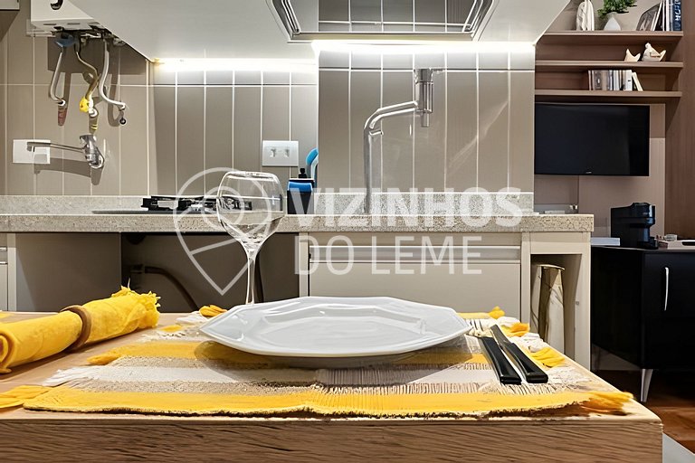 Studio Brasileiríssimo a 1 Min. da Praia