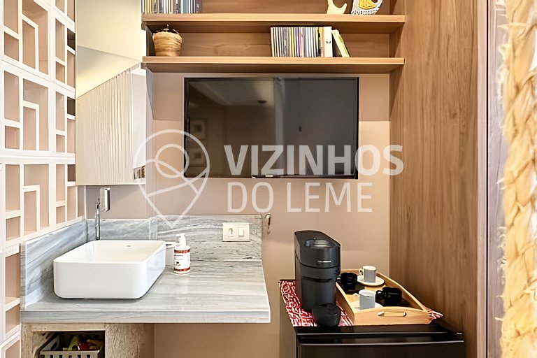 Studio Brasileiríssimo a 1 Min. da Praia