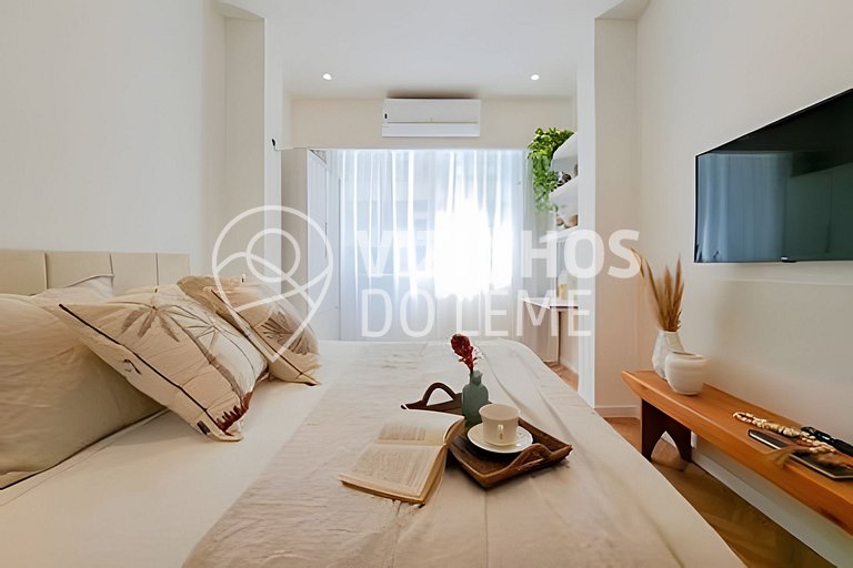 Copinho · Studio a 2 min. da praia e vista lateral pro mar