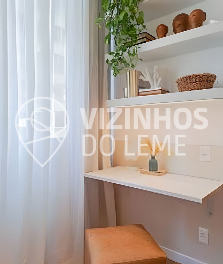 Copinho · Studio a 2 min. da praia e vista lateral pro mar