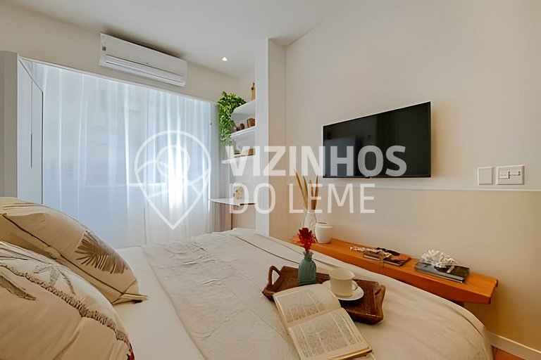 Copinho · Studio a 2 min. da praia e vista lateral pro mar