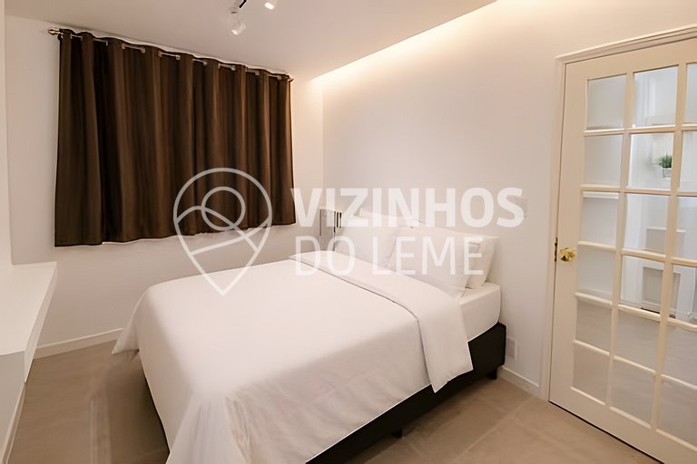 Leme a 20m da Praia | Conforto, Ar e Wi-Fi