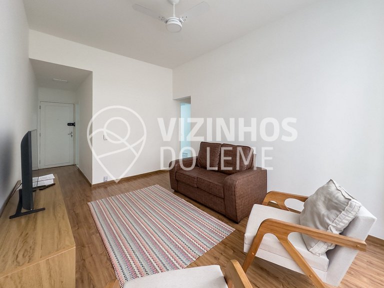 2 Quartos Silencioso entre o Leme e Copacabana