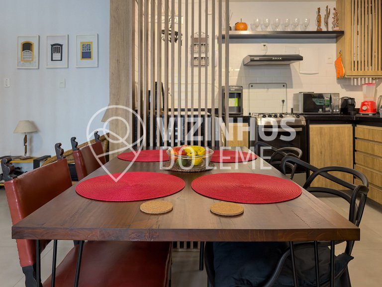 Loft reformado e silencioso a 5 min da praia